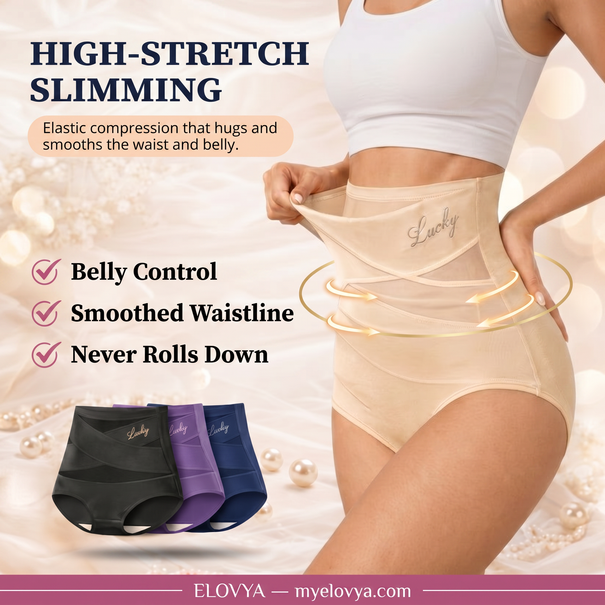 High-Waisted Shaping Brief – Seamless Tummy Control