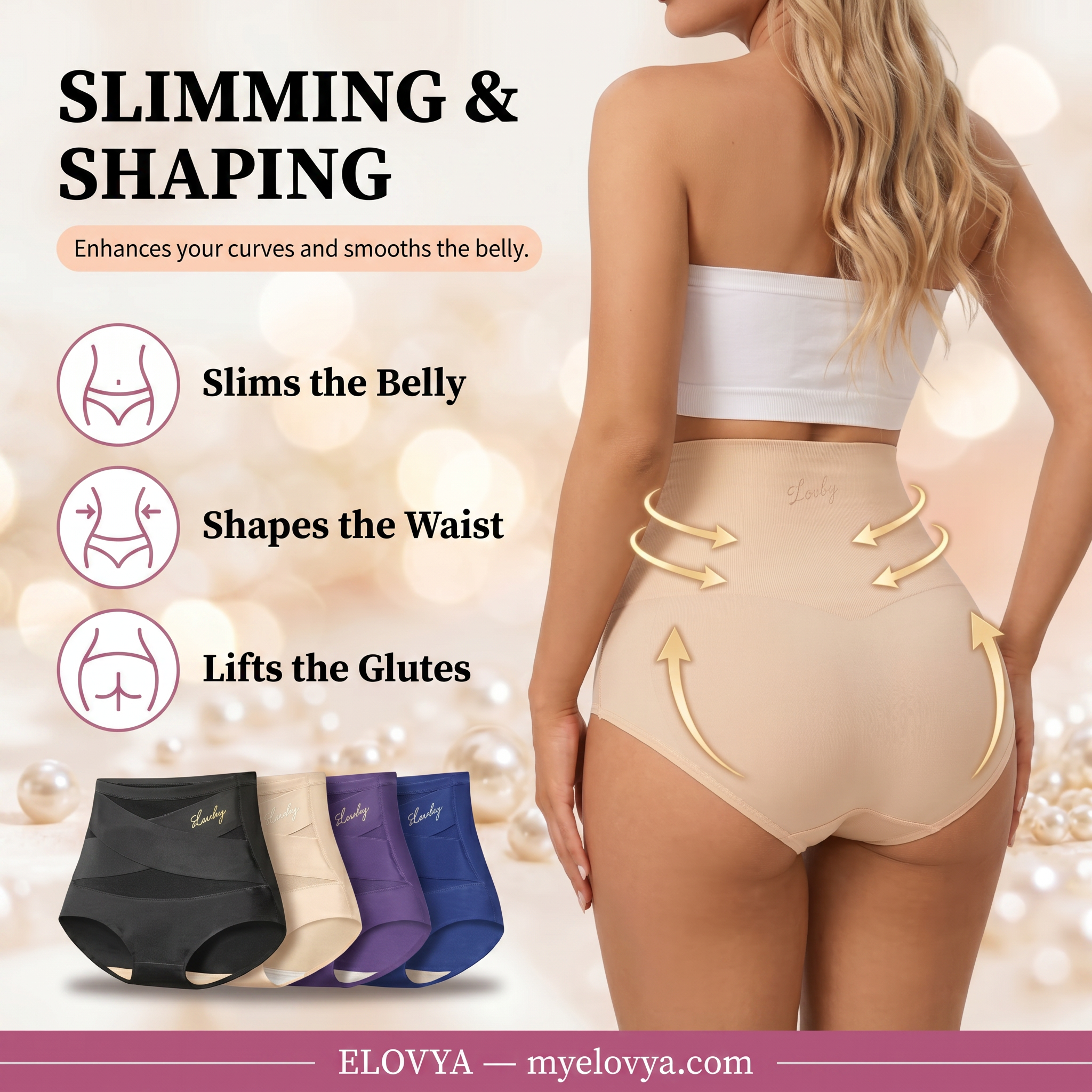 High-Waisted Shaping Brief – Seamless Tummy Control