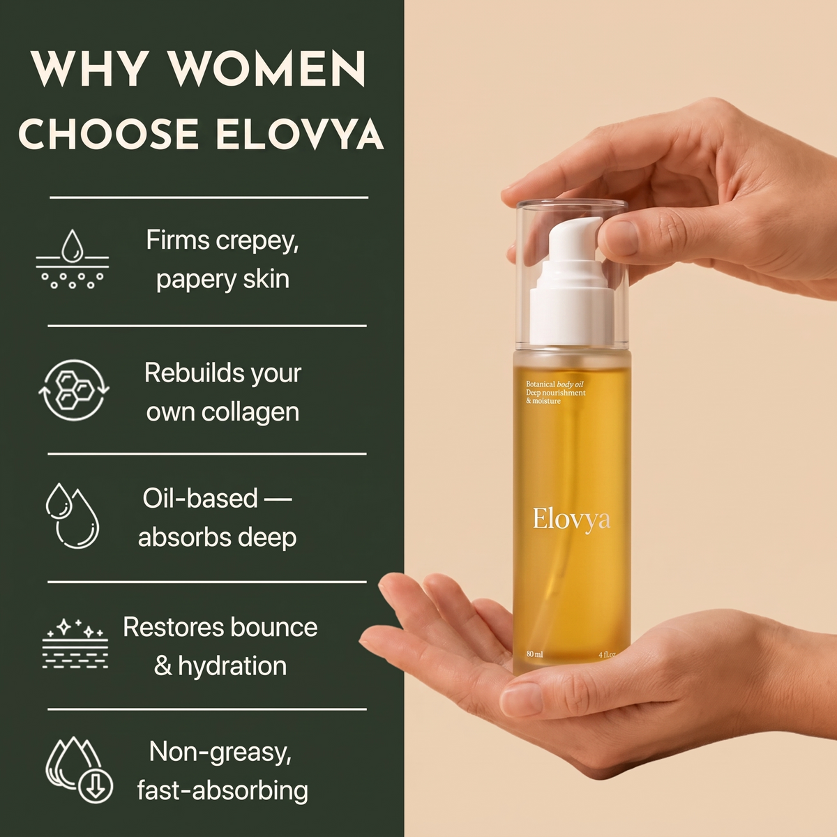 Elovya Peptide Body Oil