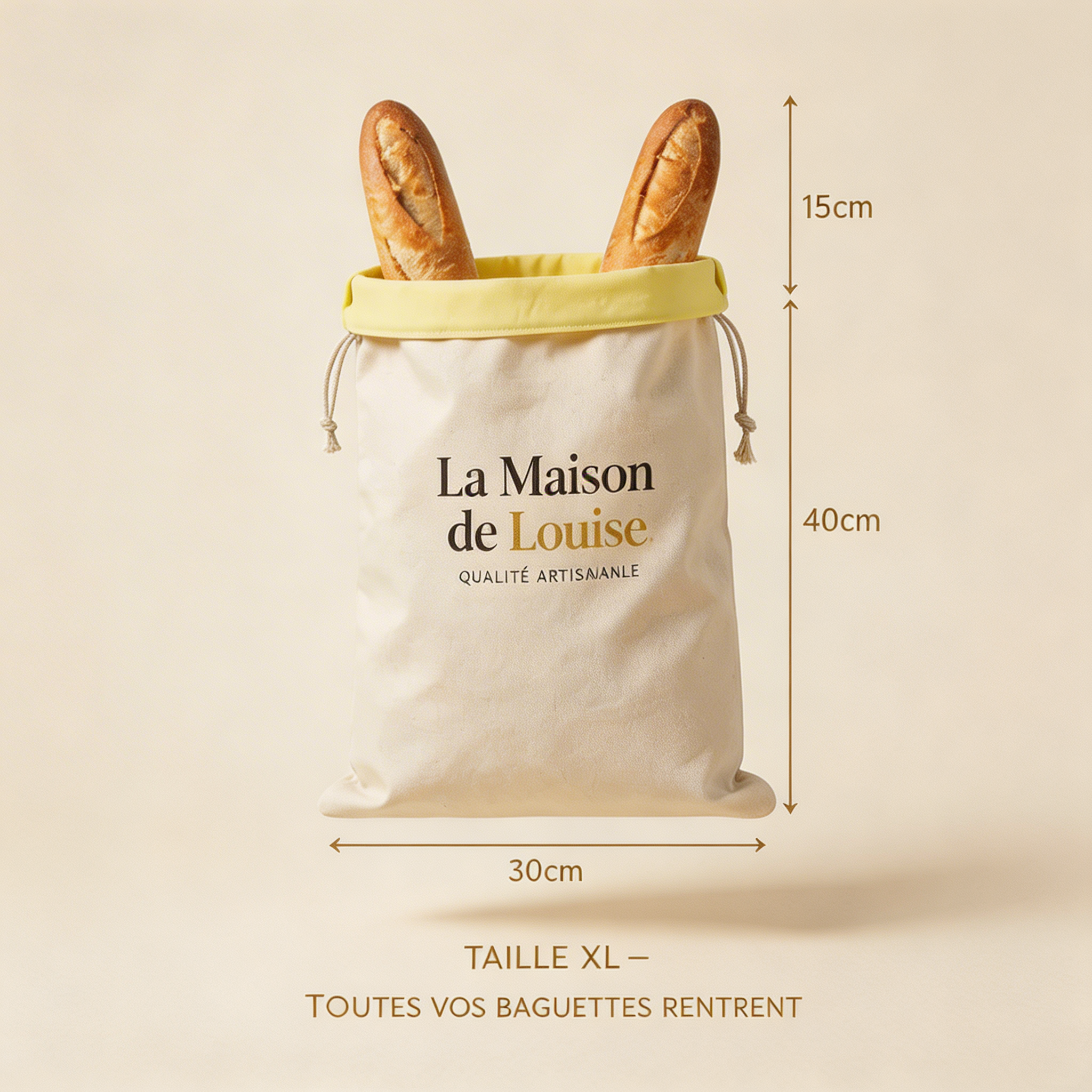 La Bolsa Evolya (30 x 40 cm) — Tu pan fresco después de 5 días
