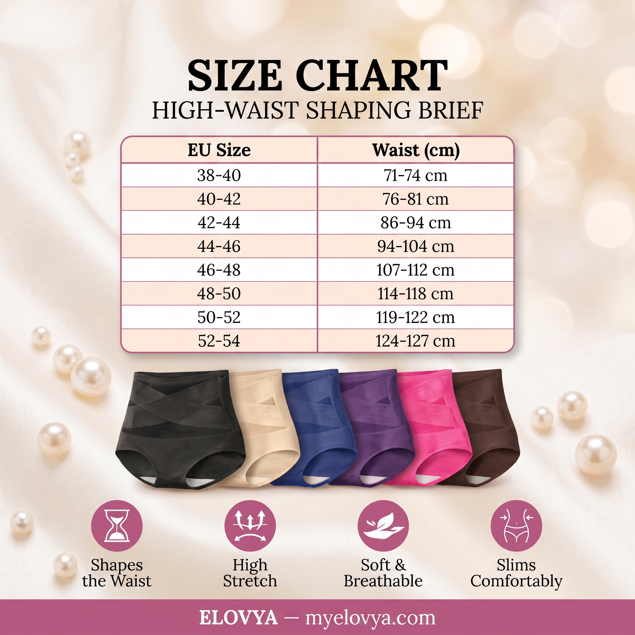 High-Waisted Shaping Brief – Seamless Tummy Control